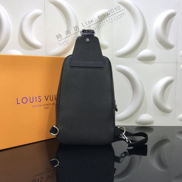 LV包 lv新款男胸包 M30443 Avenue單肩包 Taga皮革LV男士挎包  ydh3515